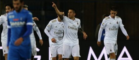 Milan a castigat la Empoli si a urcat pe locul doi in Serie A